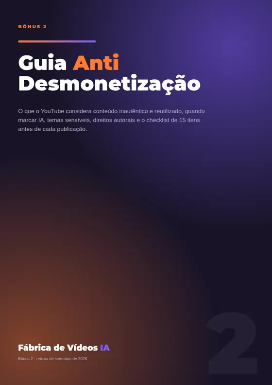 Capa do bônus Guia anti desmonetização